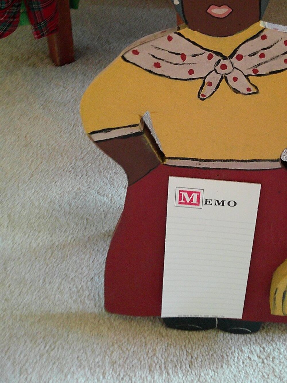 Handmade by Jane Lawler hanging Mammy Memo board wood